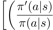 ��π′(a|s)