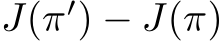 J(π′) − J(π)