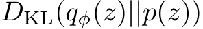  DKL(qφ(z)||p(z))