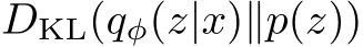  DKL(qφ(z|x)∥p(z))