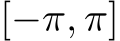 [−π, π]