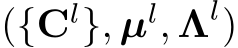  ({Cl}, µl, Λl)