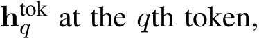  htokq at the qth token,