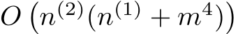  O�n(2)(n(1) + m4)�