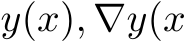 y(x), ∇y(x