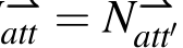 ⇀⇀⇀att = N⇀⇀⇀att′