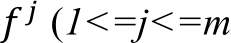 𝑓+ (1<=j<=m