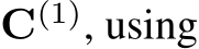  C(1), using