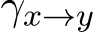 γx→y