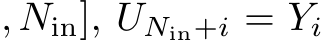 , Nin], UNin+i = Yi