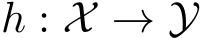  h : X → Y