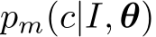  pm(c|I, θ)