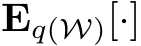  Eq(W)[·]