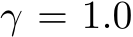  γ = 1.0