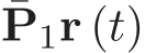 ¯P1r (t)