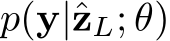  p(y|ˆzL; θ)