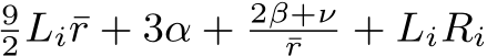 92Li¯r + 3α + 2β+ν¯r + LiRi