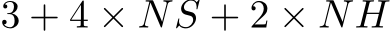3 + 4 × NS + 2 × NH