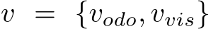  v = {vodo, vvis}