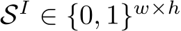  SI ∈ {0, 1}w×h