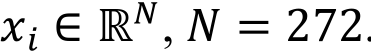 𝑥/ ∈ ℝ-, 𝑁 = 272