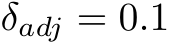  δadj = 0.1