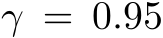  γ = 0.95