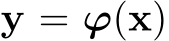  y = ϕ(x)