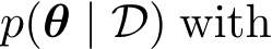  p(θ | D) with