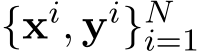 {xi, yi}Ni=1