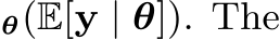 θ(E[y | θ]). The