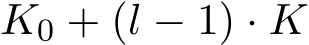  K0 + (l − 1) · K