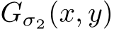  Gσ2(x, y)