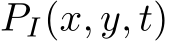  PI(x, y, t)