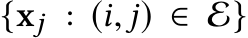  {xj : (i, j) ∈ E}