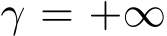 γ = +∞