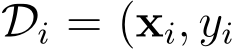  Di = (xi, yi