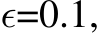  ϵ=0.1,