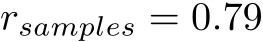  rsamples = 0.79