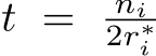  t = ni2r∗i