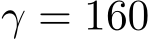  γ = 160