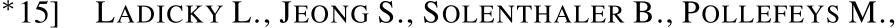 ∗15] LADICKY L., JEONG S., SOLENTHALER B., POLLEFEYS M.,