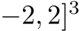 −2, 2]3 