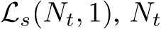  Ls(Nt, 1), Nt