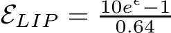  ELIP = 10eǫ−10.64