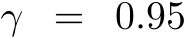  γ = 0.95