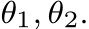  θ1, θ2.