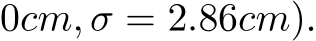 0cm, σ = 2.86cm).