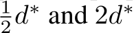 12d∗ and 2d∗