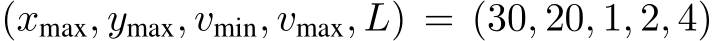  (xmax, ymax, vmin, vmax, L) = (30, 20, 1, 2, 4)